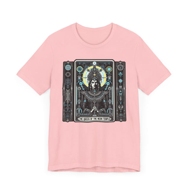 Queen of the Neon Temple,Tarot card shirt,Mothers Day Gift,EDM Shirt,Dance Music tee,Cyberpunk T-shirt,Sci-fi