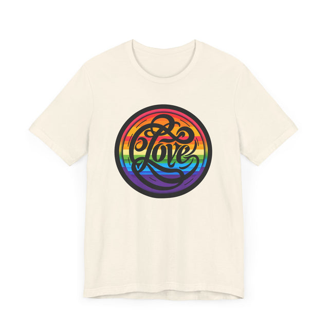 Pride Love Circle Shirt, Rainbow Love T-shirt, LGBT Love, Pride T shirt, LGBTQ+ Tee, Queer Love