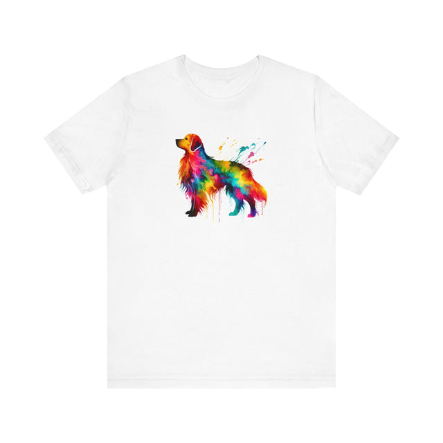 Rainbow Golden Retriever T-shirt,Pride Shirt,Dog Lover Top,Rainbow Animals,LGBTQ+ Tee, Golden Retriever Owner