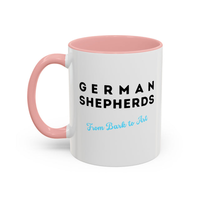 German Shepherd Dog Mug,4-Panel Pop Art Mug,German Shepherd Lover,GSD Mom,GSD Dad,Dog Lover Gift,Alsatian Dog Gift
