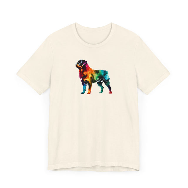 Rainbow Rottweiler T-shirt,Pride Shirt,Dog Lover Top,Rainbow Animals,LGBTQ+ Tee, Rottie owner, Rotty gift