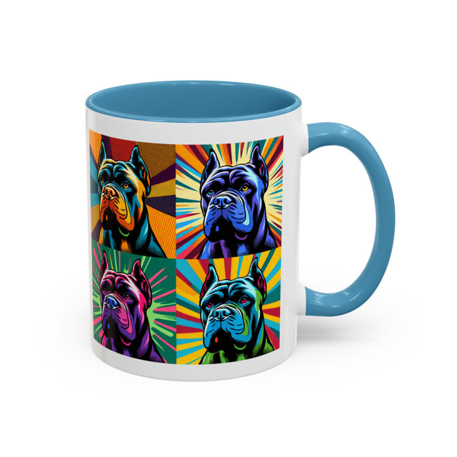 Cane Corso Coffee Cup,4-Panel Pop Art Mug,Cane Corso Lover,Corso Mom,Corso Dad,Dog Lover Gift,Cane Corso Gift
