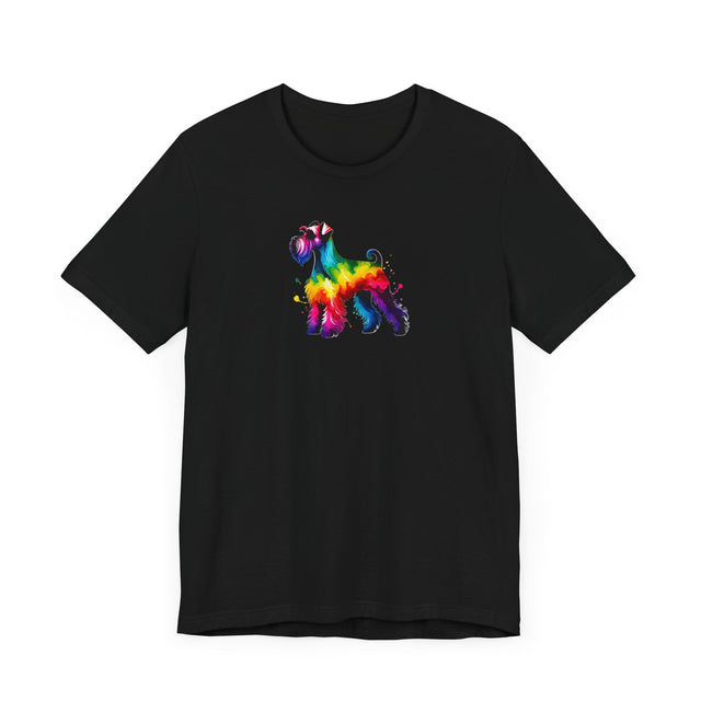 Rainbow Schnauzer T-shirt,Pride Shirt,Dog Lover Top,Rainbow Animals,LGBTQ+ Tee, Schnauzer owner, Schnauzer gift