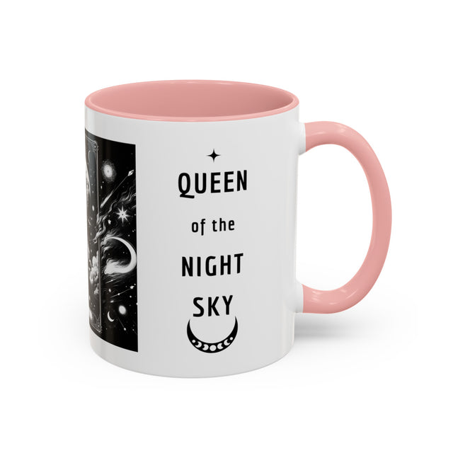 Queen of the Night Sky,Tarot card mug,Mothers Day Gift,Tarot Reader Gift,Witchy Cup,Mystical Cards Cup,Celestial Astrology,Gift for her