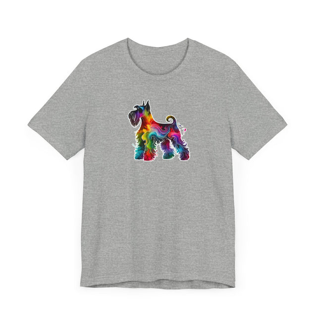 Rainbow Schnauzer T-shirt,Pride Shirt,Dog Lover Top,Rainbow Animals,LGBTQ+ Tee, Schnauzer owner, Schnauzer gift