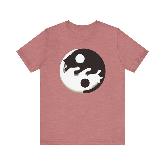 Yin Yang Cat shirt, Spiritual, Meditation, Black & White Cats, Cute Cat Top, Cat Lover Tee, Cat Owner gift, Cat Mom Gift, Cat Dad, Vet Gift