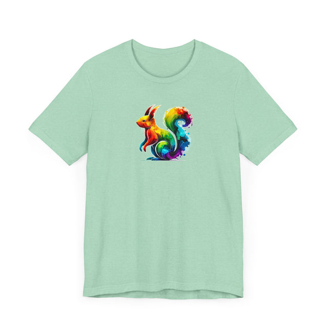 Rainbow Squirrel Alcohol Ink T-shirt, Bunny Shirt,Hare,Pride Shirt,Animal Lover T shirt, LGBTQ+, BGLT