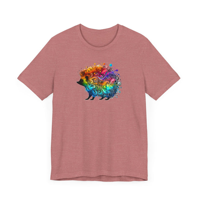 Rainbow Hedgehog Alcohol Ink T-shirt, Hedgie Lover,Pride Shirt,Animal Lover T shirt, LGBTQ+, BGLT