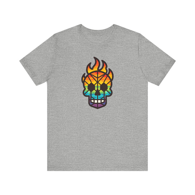 Rainbow Skull Shirt,Pride T-Shirt,Pride Parade T shirt, LGBTQ+ Tee,Nonbinary,Gay,Lesbian,Bisexual,Trans,BGLT,LBGT,Radical Fairies,Queer Goth