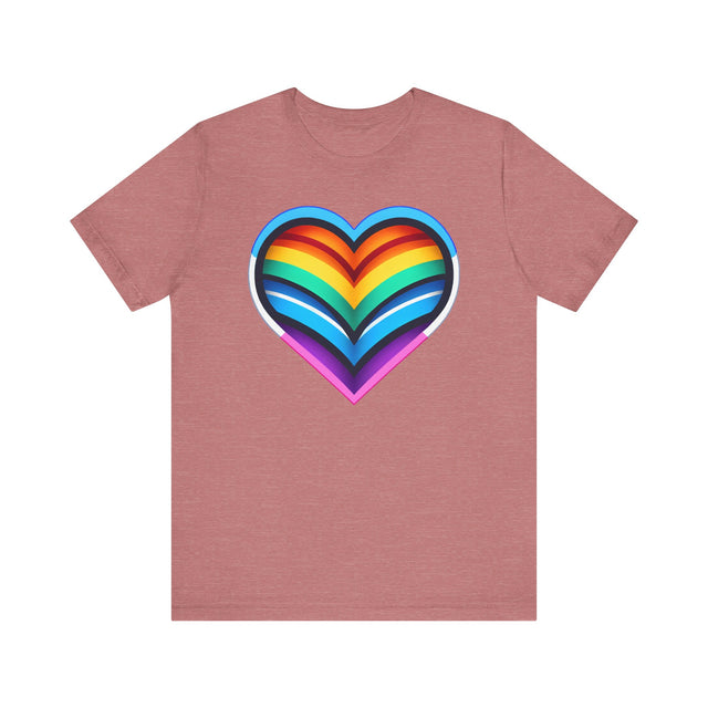 Trans Rainbow Heart T-shirt, Pride Shirt