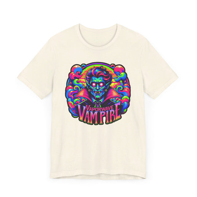 Vaporwave Vampire T-shirt, Halloween Tee, Neon Goth