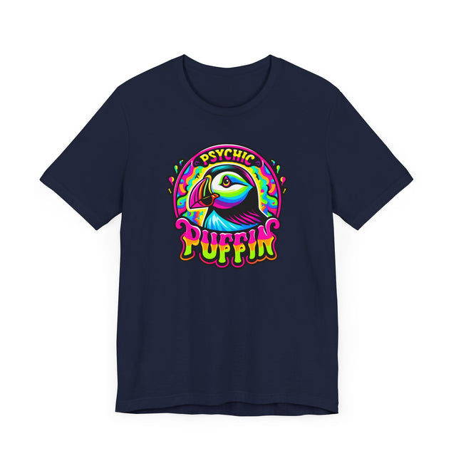 Neon Psychic Puffin T-shirt, Puffin Tee, Bird Lover