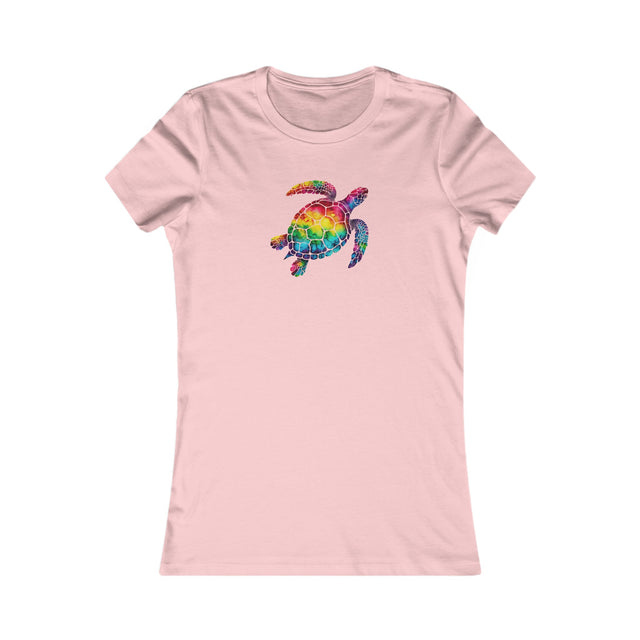 Rainbow Sea Turtle T-shirt, Pride Shirt, LBGT, Sea Turtle T shirt, LGBTQ+, BGLT, Ocean,Women's Favorite Tee