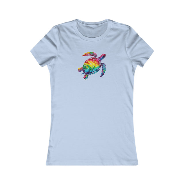 Rainbow Sea Turtle T-shirt, Pride Shirt, LBGT, Sea Turtle T shirt, LGBTQ+, BGLT, Ocean,Women's Favorite Tee