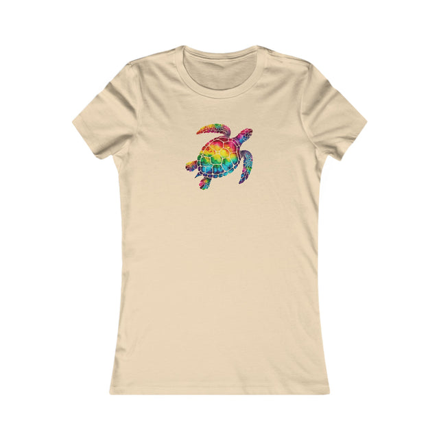 Rainbow Sea Turtle T-shirt, Pride Shirt, LBGT, Sea Turtle T shirt, LGBTQ+, BGLT, Ocean,Women's Favorite Tee