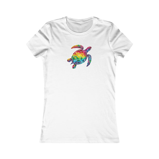 Rainbow Sea Turtle T-shirt, Pride Shirt, LBGT, Sea Turtle T shirt, LGBTQ+, BGLT, Ocean,Women's Favorite Tee