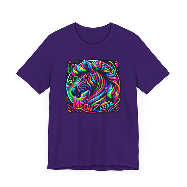 Neon Zebra T-shirt, Zebra Tee