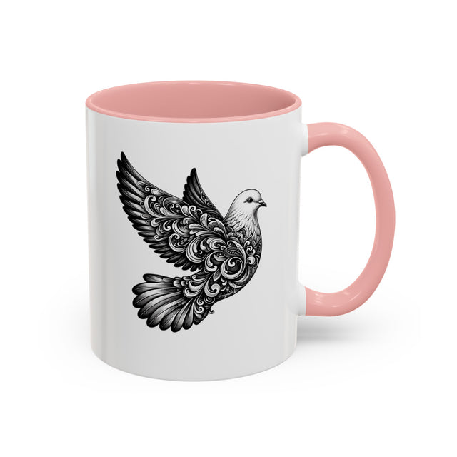 Peace Dove Mug, Nature Lover Gift, Peace Gift, Pacifist Gift, Harmony Gift, Gift for Peace, Animal mug-Coffee, Tea, Mug, Hippie Mug, Art mug