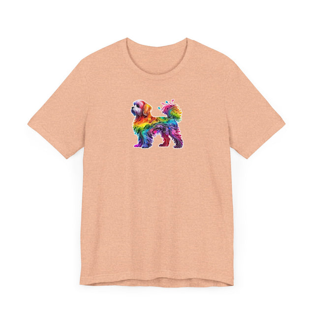 Rainbow Maltese T-shirt,Pride Shirt,Dog Lover Top,Rainbow Animals,LGBTQ+ Tee, Maltese gift, Maltese Owner