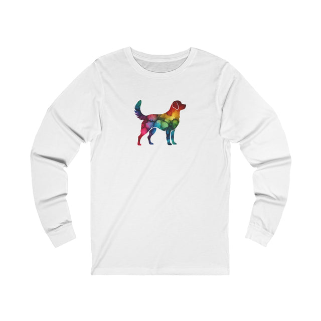Rainbow Labrador Retriever Long Sleeve T-shirt,Pride Shirt,Dog Lover Top,Rainbow Animals,LGBTQ+ Tee, Lab Owner
