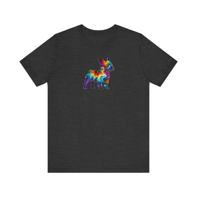 Rainbow French Bulldog T-shirt,Pride Shirt,Dog Lover Top,Rainbow Animals,LGBTQ+ Tee,Frenchie Owner