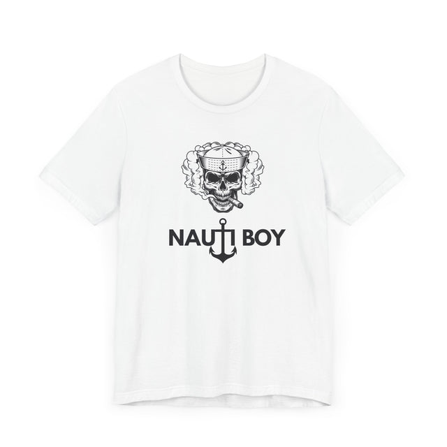 Nauti Boy Tshirt, Nautical Tshirt, Boating Tshirt-Captain Tshirt, Pirate Tshirt, Rebel Tshirt, Father's Day gift, Cigar Tshirt, Skull Tshirt