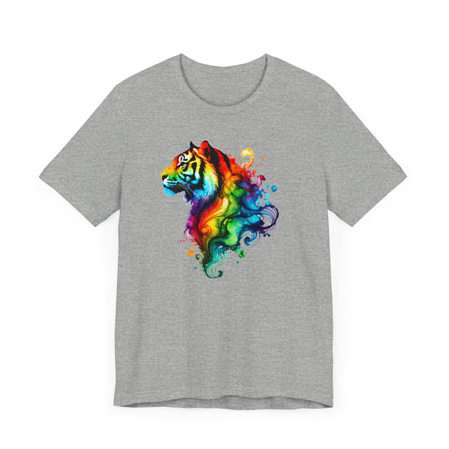 Rainbow Tiger Head T-shirt,Pride Shirt,Tiger Lover Top,Rainbow Animals,LGBTQ+ Tee,Big Cat Lover