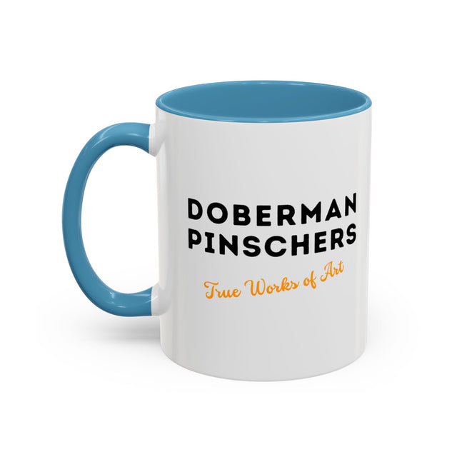 Doberman Pinschers Coffee Cup,4-Panel Pop Art Mug,Doberman Lover,Dobie Mom,Dobe Dad,Dog Lover Gift,Doberman Pinscher Gift