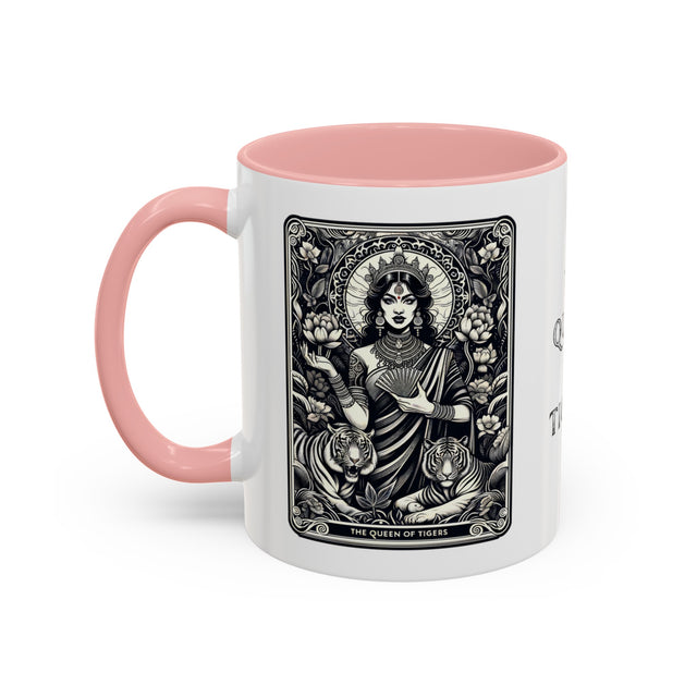 Queen of Tigers,Tarot card mug,Mother's Day Gift,Tarot Reader Gift,Tiger Mom Gift,Asian Queen cup,Gift for her,Asian mom gift,Wife Gift