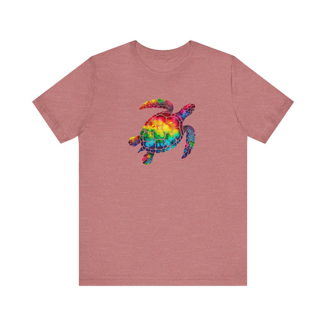 Rainbow Sea Turtle Alcohol Ink T-shirt, Pride Shirt, LBGT, Sea Turtle T shirt, LGBTQ+, BGLT, Ocean