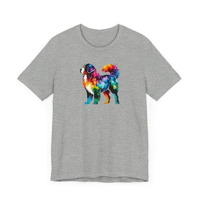 Rainbow Bernese Mountain Dog T-shirt,Pride Shirt,Dog Lover Top,Rainbow Animals,LGBTQ+ Tee, Berner Owner gift