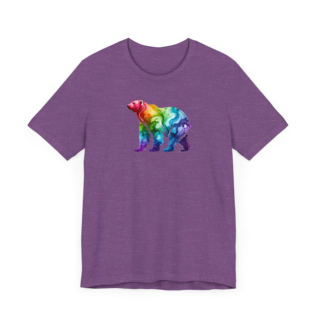 Rainbow Polar Bear Alcohol Ink T-shirt, Pride Shirt,Animal Lover T shirt, LGBTQ+, BGLT, Big Bear