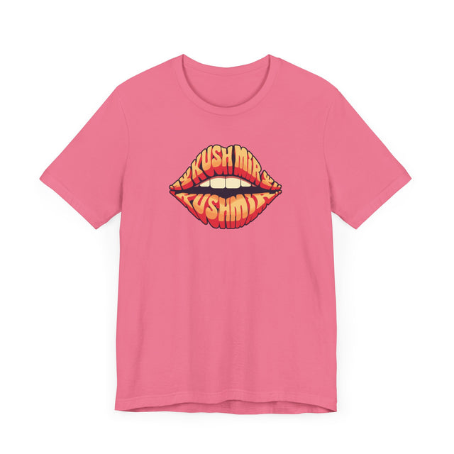 Kush Mir "Kiss Me" Lips T-shirt, Yiddish Lover Shirt