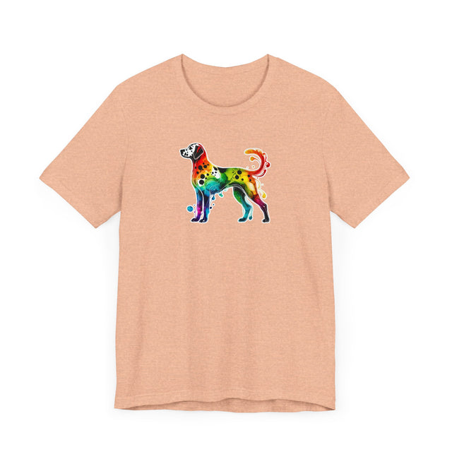 Rainbow Dalmatian T-shirt,Pride Shirt,Dog Lover Top,Rainbow Animals,LGBTQ+ Tee, Dalmatian gift