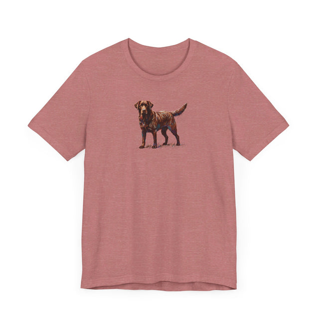Chocolate Lab Scribble T-shirt, Labrador Retriever Shirt, Dog Lover Tee