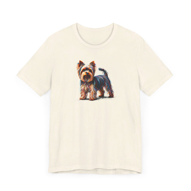 Yorkshire Terrier Rainbow Scribble T-shirt, Dog Lover Tee