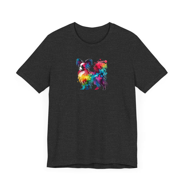 Rainbow Papillon T-shirt,Pride Shirt,Dog Lover Top,Rainbow Animals,LGBTQ+ Tee, Butterfly Dog gift, Phalene Owner