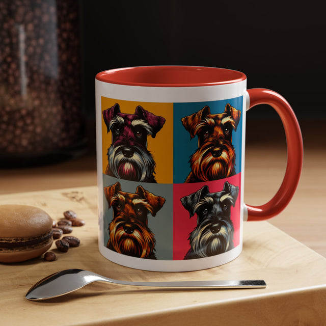Brown Miniature Schnauzer Coffee Cup