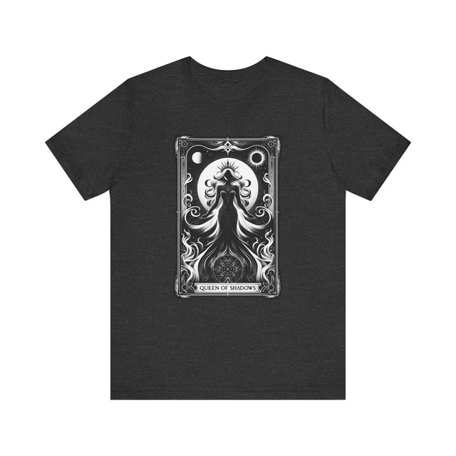 Queen of Shadows,Tarot card shirt,Mothers Day Gift,Tarot Reader Gift,Witchy Shirt,Mystical Cards Tee,Celestial Astrology,Gift for her,Goth