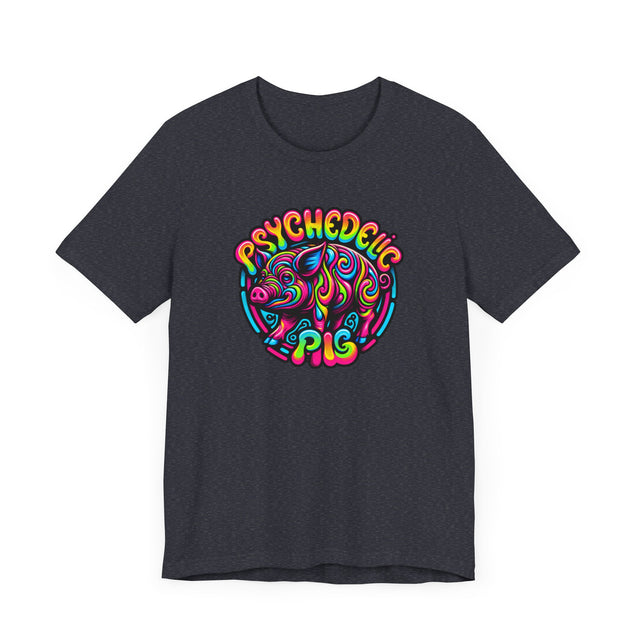 Neon Psychedelic Pig T-shirt, Piggy Tee