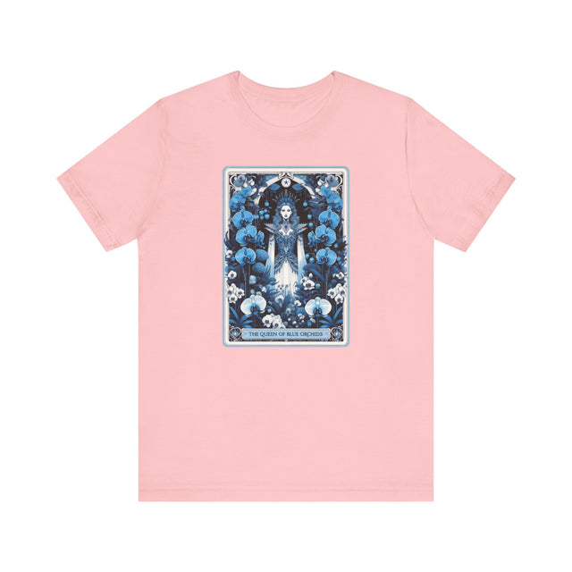 Queen of Blue Orchids,Tarot card shirt,Mother's Day Gift,Tarot Reader Gift,Asian Queen Shirt,Mystical Cards Tee,Astrology Tee,Gift for her