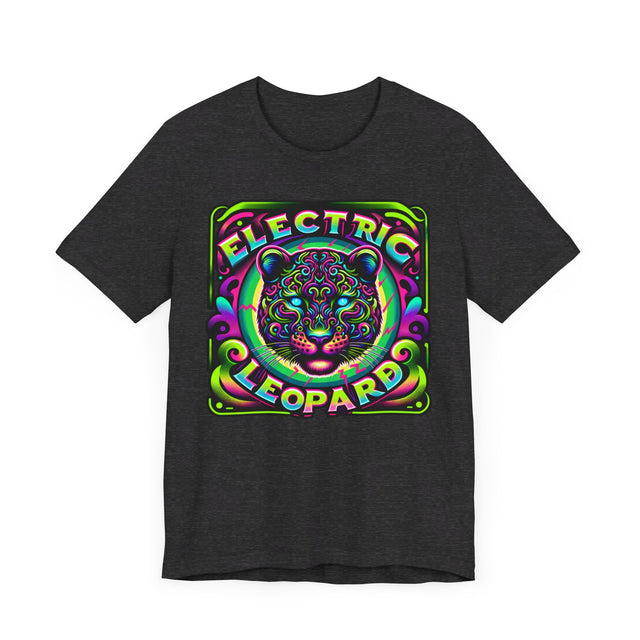 Electric Leopard T-shirt, Leopard Tee, Big Cat Lover