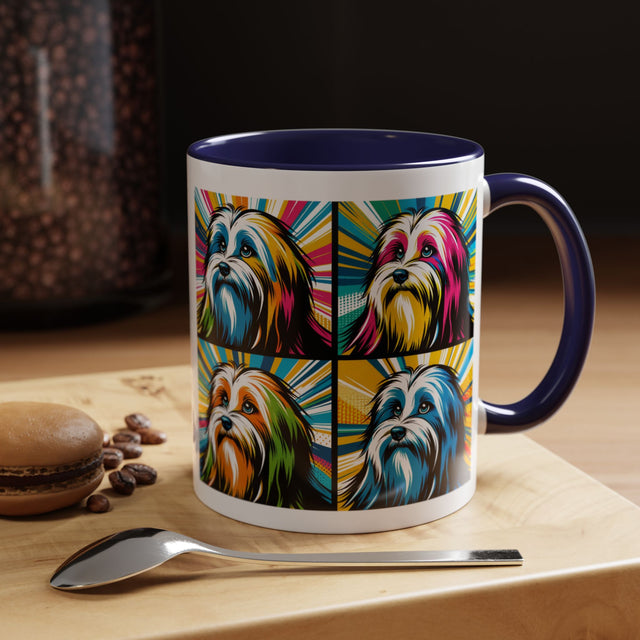 Havanese Coffee Cup,4-Panel Pop Art Mug,Havanese Lover,Hav Mom,Hav Dad,Dog Lover Gift,Havanese Gift