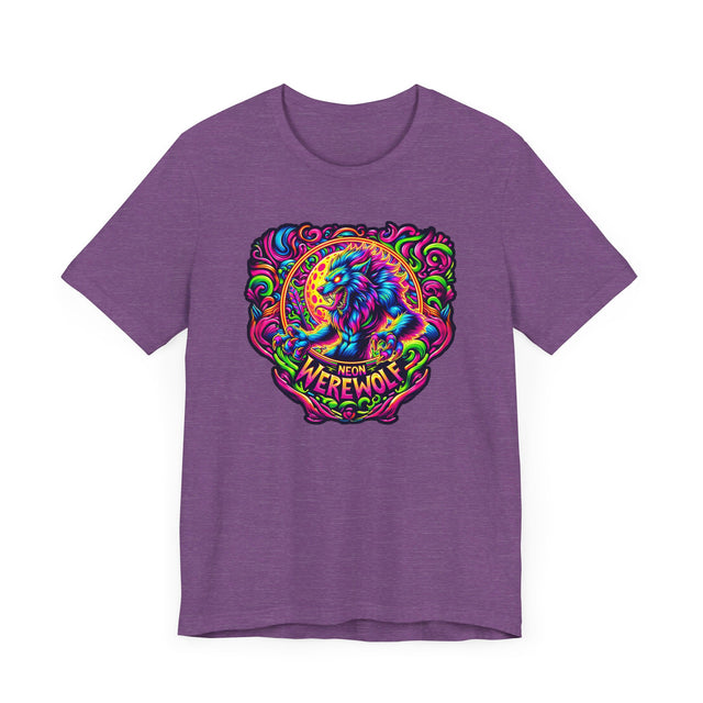 Neon Werewolf T-shirt, Halloween Tee, Neon Goth