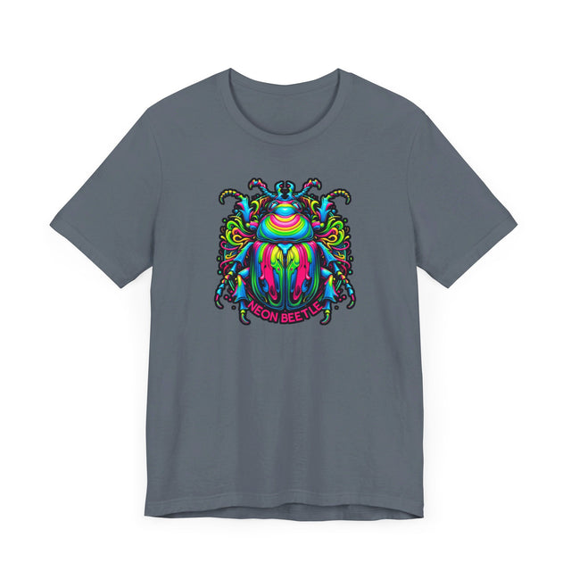 Neon Beetle T-shirt, Insect Lover Top