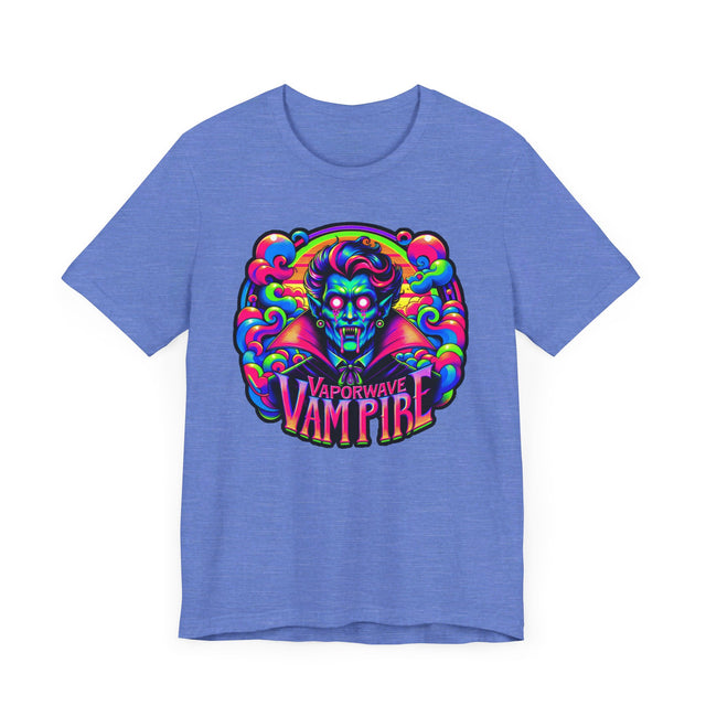 Vaporwave Vampire T-shirt, Halloween Tee, Neon Goth