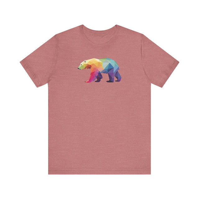 Rainbow Polar Bear T-shirt,Pride Shirt, Pride Parade Top, Rainbow Animals,LGBTQ+ Tee, Nonbinary, Gay, Lesbian, Bisexual, Trans, BGLT, LBGT, Enby, Pansexual