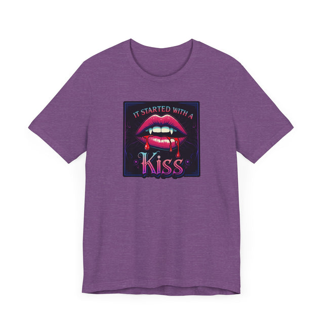 It Started With A Kiss Vampire T-shirt, Halloween Tee