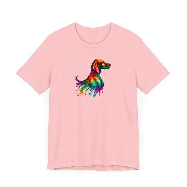 Rainbow Vizsla Head T-shirt,Pride Shirt,Dog Lover Top,Rainbow Animals,LGBTQ+ Tee, Vizsla owner, Vizsla gift