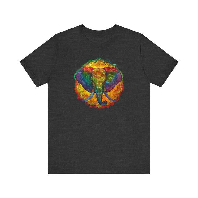 Rainbow Elephant Mandala T-shirt,Pride Shirt,Elephant Lover Top,Rainbow Animals,LGBTQ+ Tee,Queer,Gay,Lesbian,Bisexual,Trans,BGLT,LBGT
